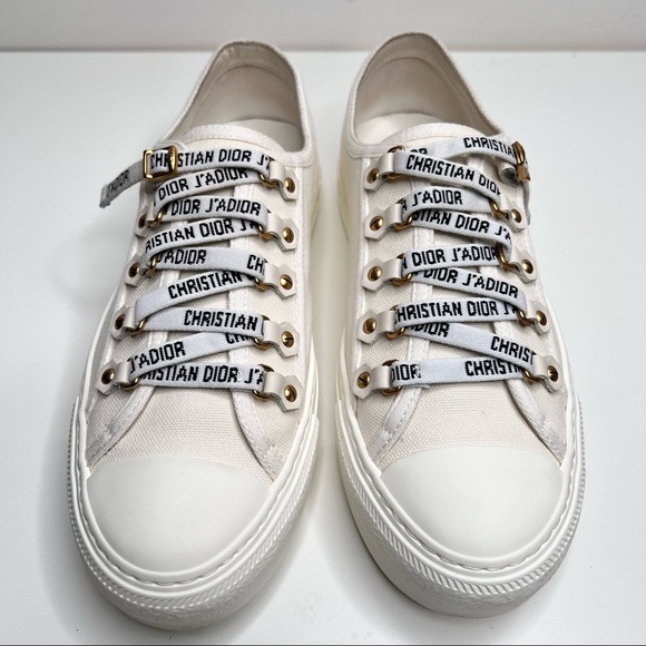 CHRISTIAN DIOR WALK'N'DIOR SNEAKER Cotton Canvas Size 38 EU 8 US - Picture 7 of 16